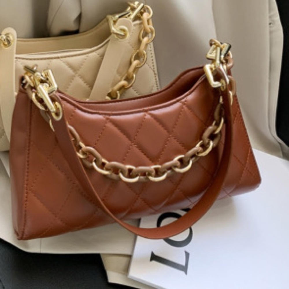 Brown luxe mini bag